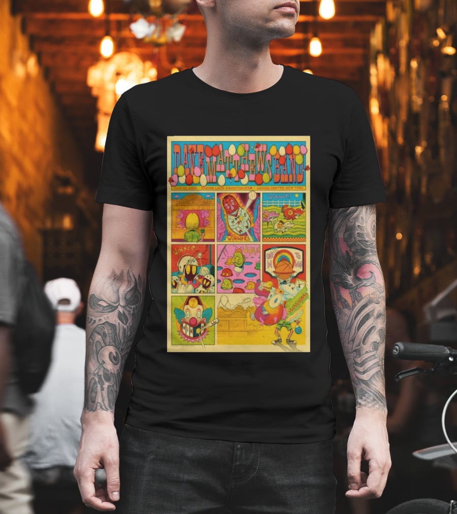 Dave Matthews Band Darien Lake Amphitheater July 22 2026 Comic T-Shirt