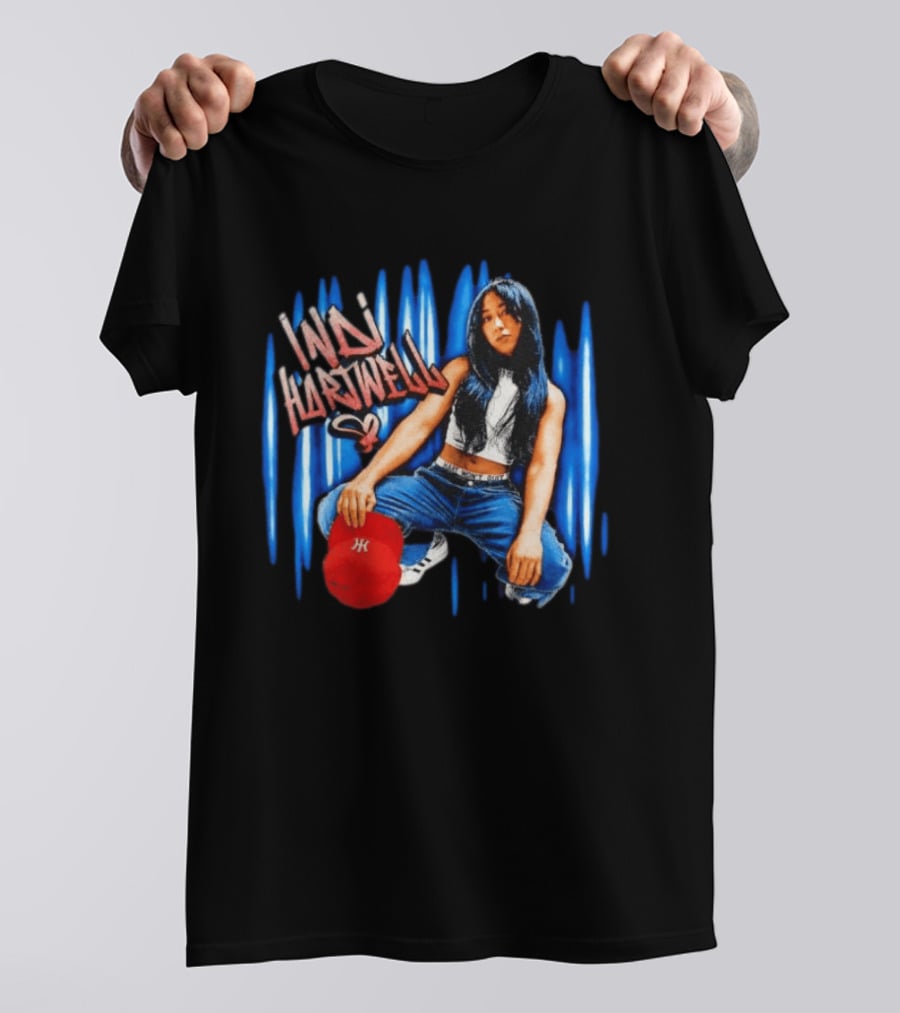 Indi Hartwell WWE NXT Graffiti Style Red Cap Blue Jeans T-Shirt