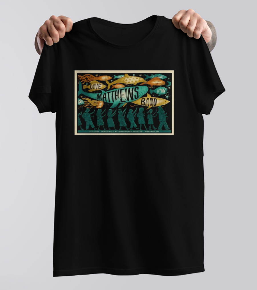 Dave Matthews Band Northwell Jones Beach Theater Wantagh NY July 21 2026 T-Shirt