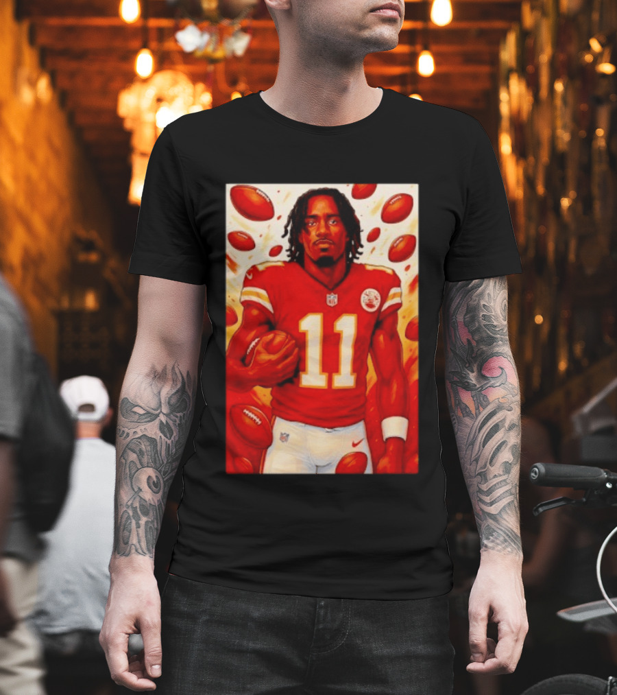 Jalen Royals Kansas City Chiefs Number 11 Football Player With Team Logo And Jersey T-Shirt