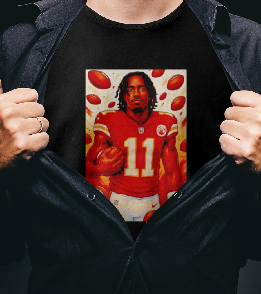 Jalen Royals Kansas City Chiefs Number 11 Football Player With Team Logo And Jersey T-Shirt