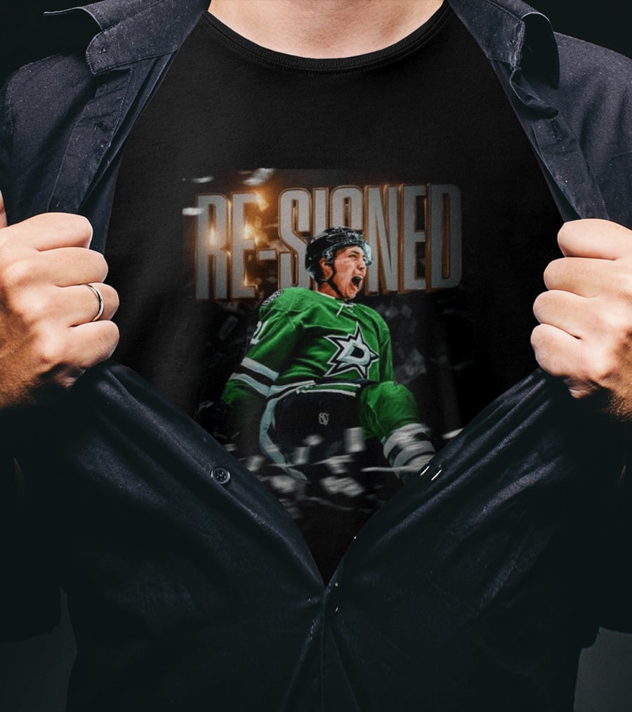 Razed Sportsbook HF Dallas Stars Re Signed Jason Robertson T-Shirt