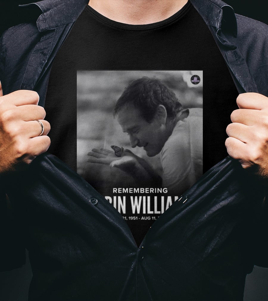 Robin Williams Remembering Jul 21 1951 Aug 11 2014 T-Shirt