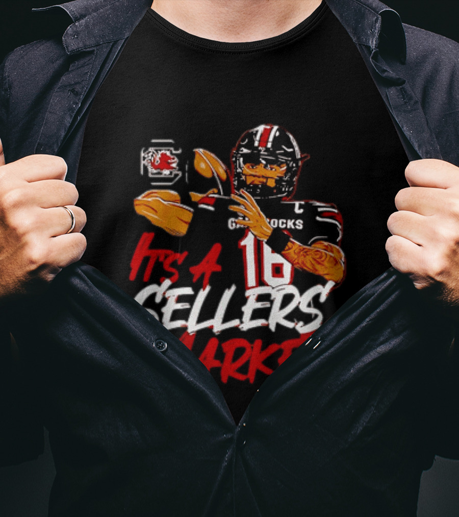 LaNorris Sellers South Carolina Gamecocks Football It's A Sellers Market 18 T-Shirt