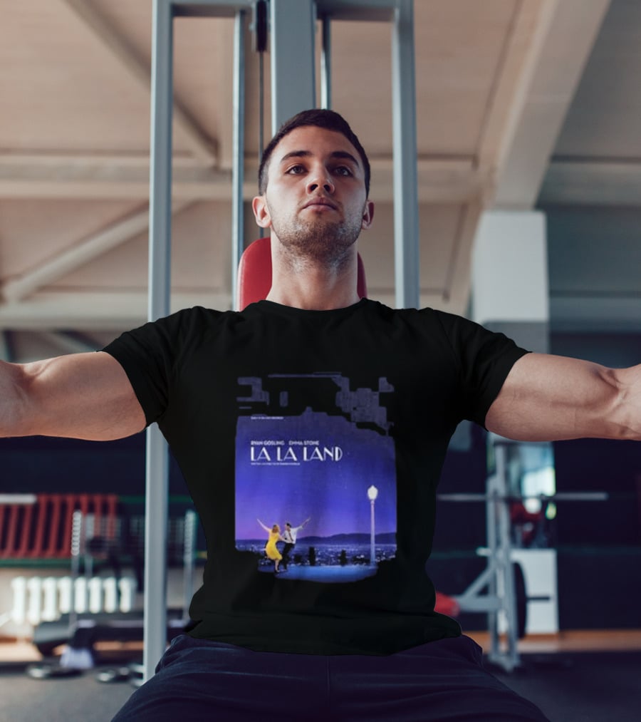 Ryan Gosling Emma Stone La La Land City Dance Under Streetlight 10th Anniversary T-Shirt