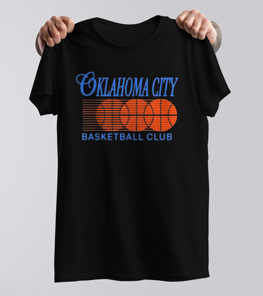 Oklahoma City Basketball Club Orange Motion Merchandise T-Shirt