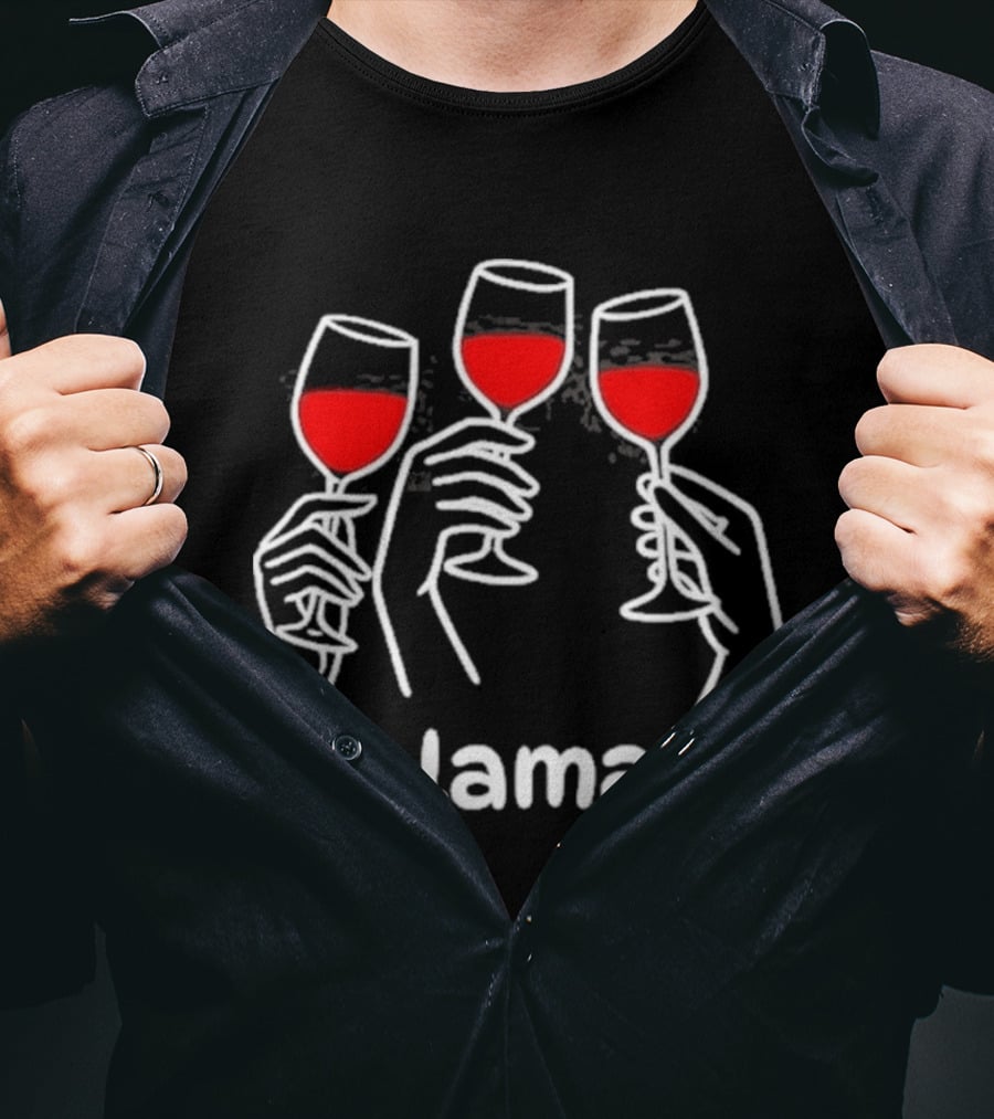 Salamati Wine Glass Toast Celebration T-Shirt