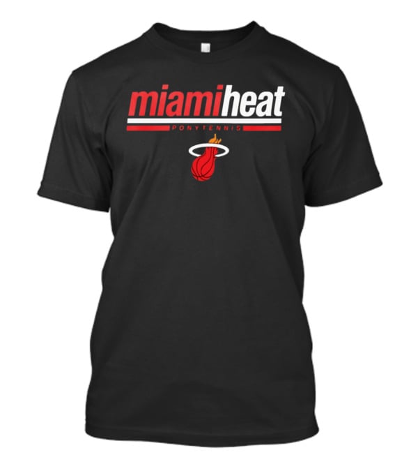 Miami Heat Pony Tennis NBA Basketball T-Shirt