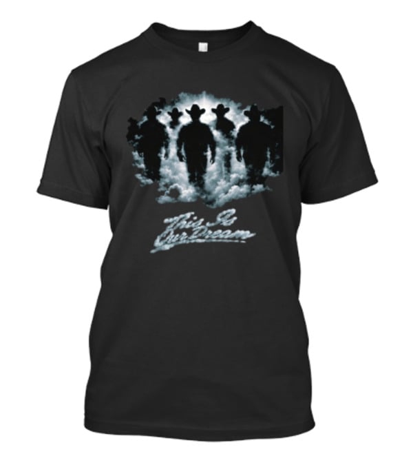 Fuerza Regida Malos Pasos Cowboy Silhouette Clouds T-Shirt