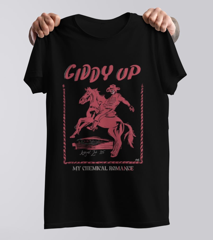 Giddy Up My Chemical Romance 2025 Cowboy T-Shirt