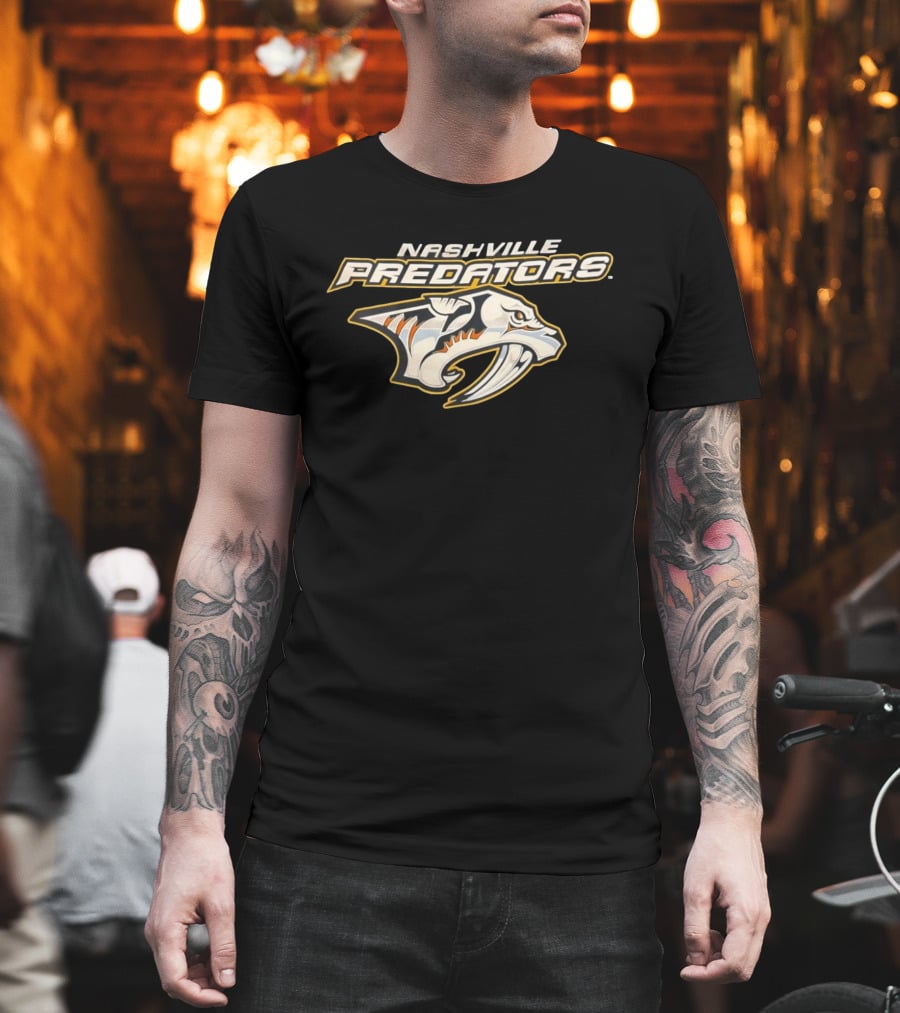 Nashville Predators Hockey Team Logo Official Merchandise T-Shirt