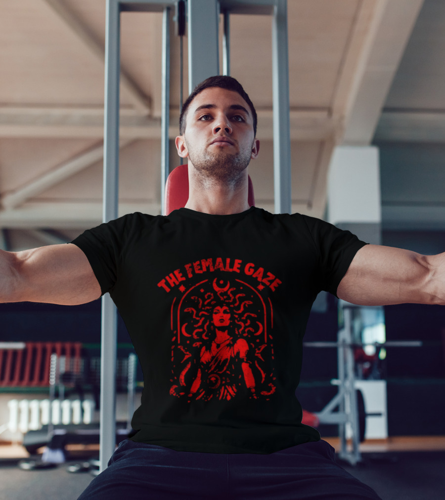 The Female Gaze Medusa Holding Sword Empowerment T-Shirt