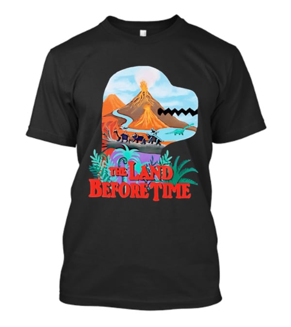 The Land Before Time Dinosaur Volcano Landscape T-Shirt