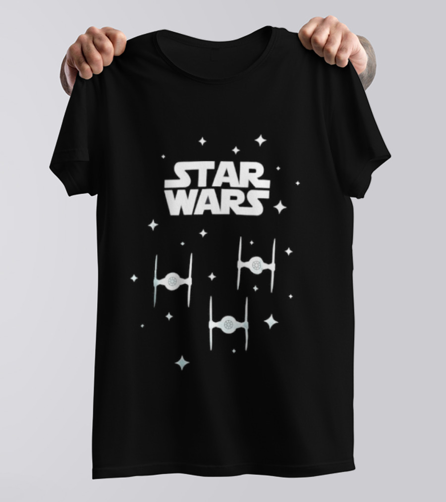 Star Wars TIE Fighter Squadron Dark Side Empire Space Stars T-Shirt