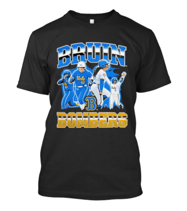 UCLA Bruin Bombers Softball Players Collage T-Shirt