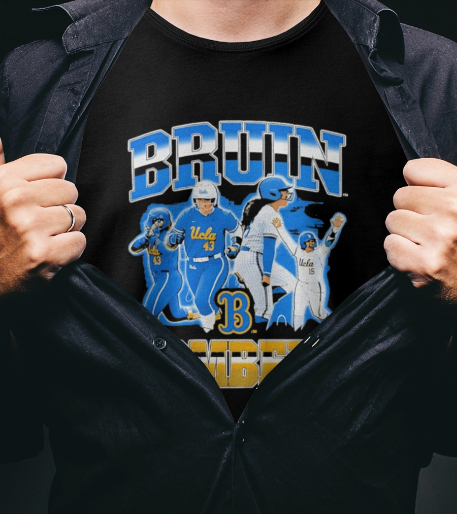 UCLA Bruin Bombers Softball Players Collage T-Shirt