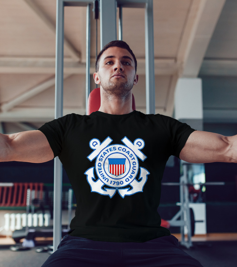 United States Coast Guard Emblem 1790 USCG Anchors Insignia T-Shirt