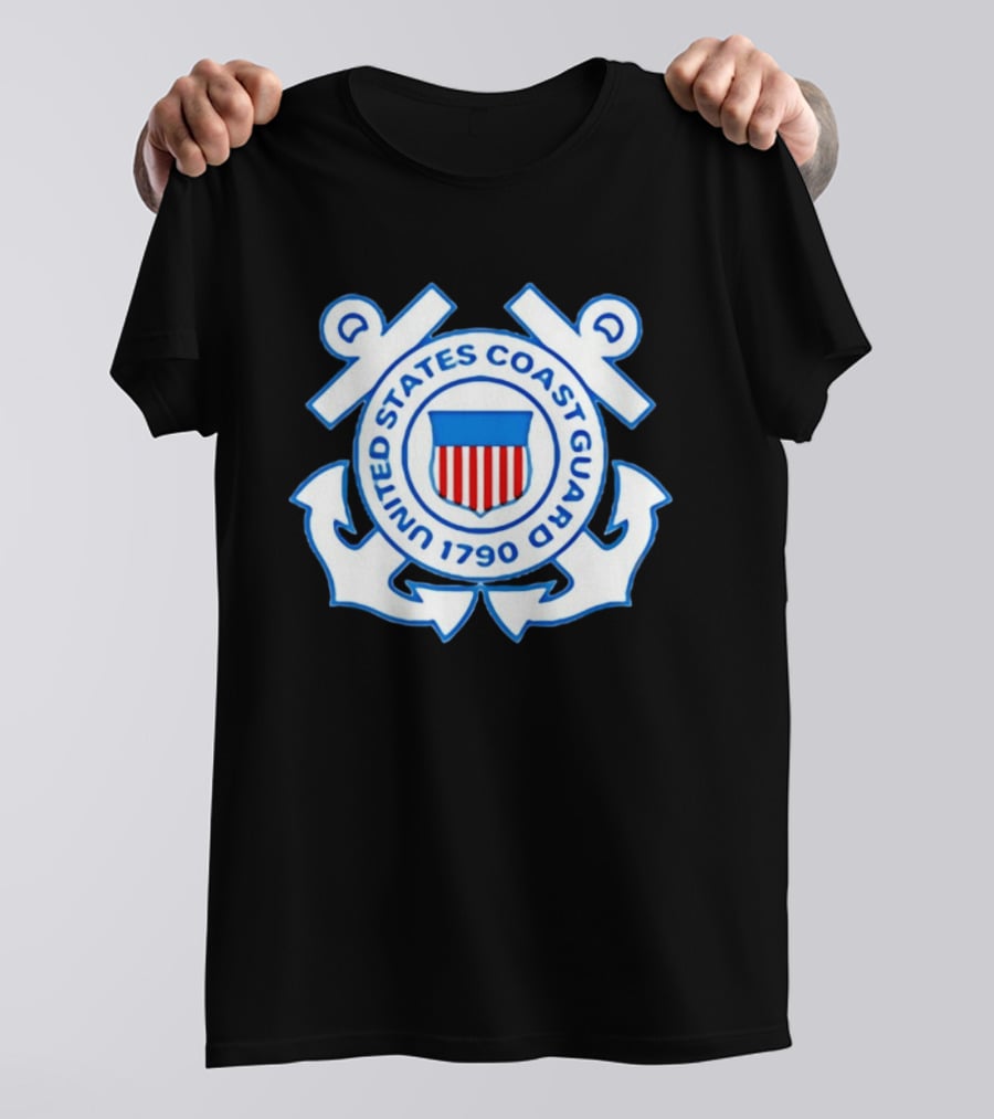 United States Coast Guard Emblem 1790 USCG Anchors Insignia T-Shirt