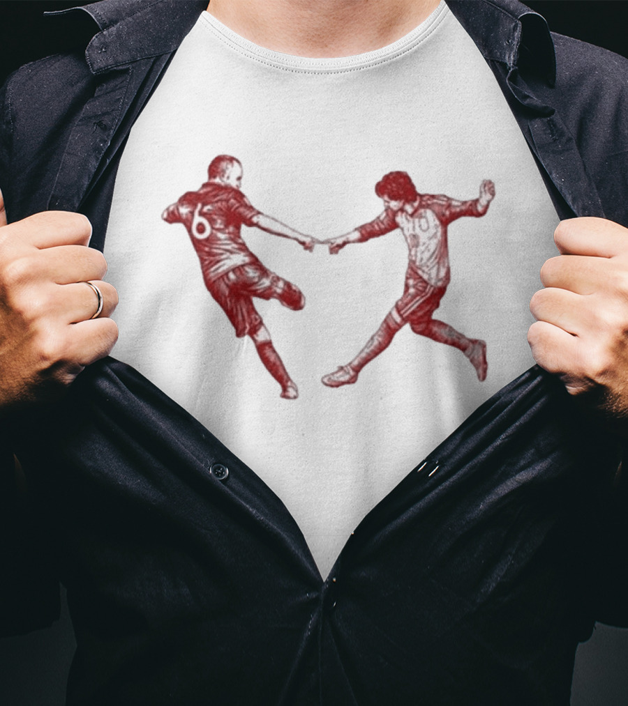 Andrés Iniesta Ferran Torres 2010 2026 Campeones Del Mundo Football Legends T-Shirt
