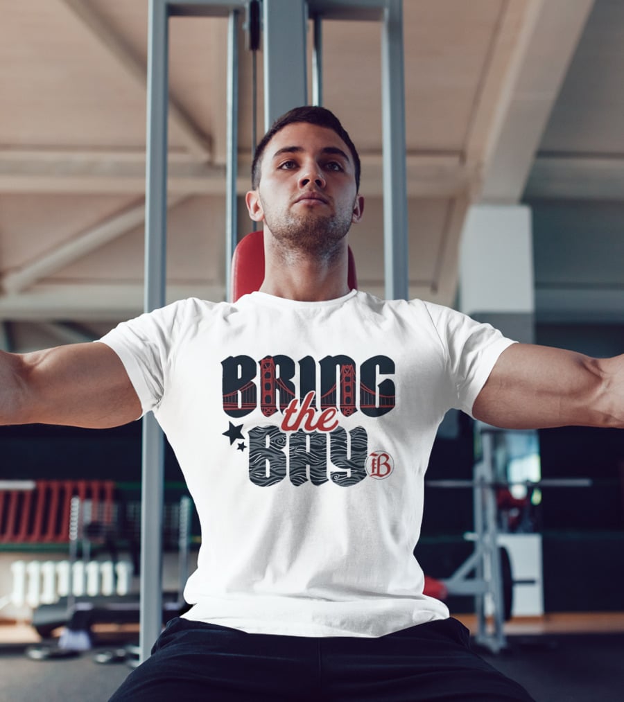 Bring The Bay San Francisco Golden Gate Bridge Stars T-Shirt