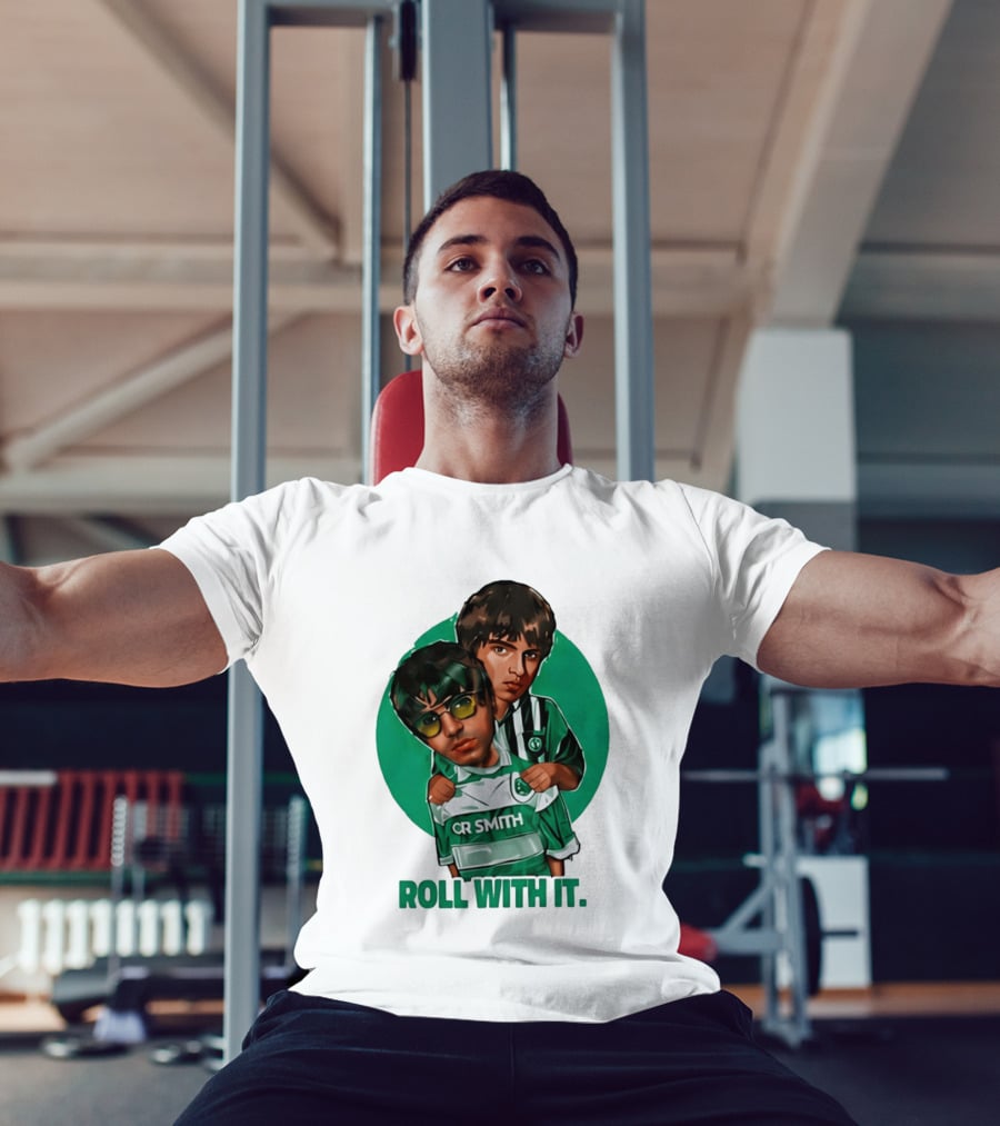 Oasis Roll With It CR Smith Celtic Football Club T-Shirt