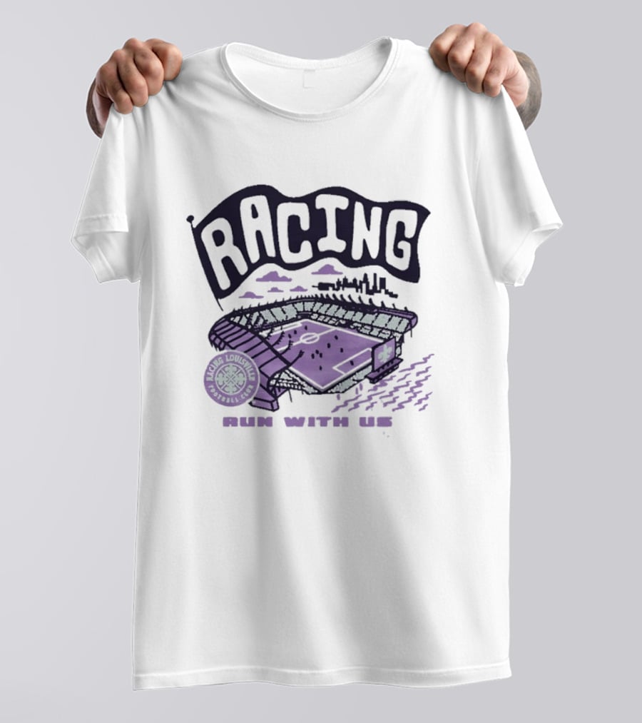 Racing Louisville Football Club Run With Us Stadium T-Shirt