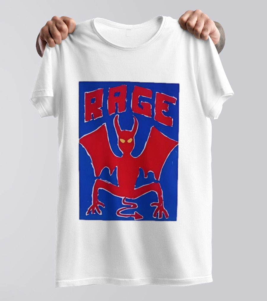 Rage Red Devil Bat Wings Demon T-Shirt