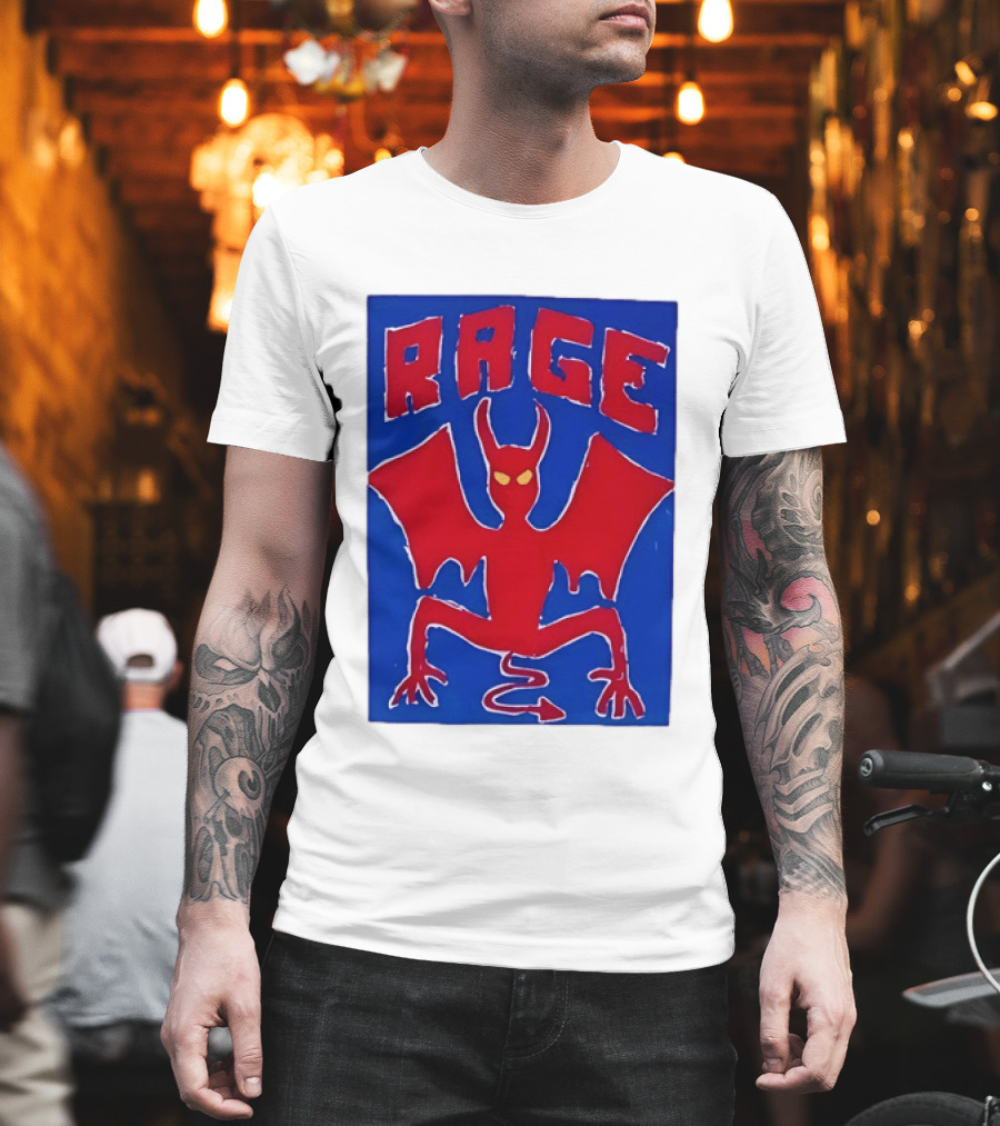 Rage Red Devil Bat Wings Demon T-Shirt