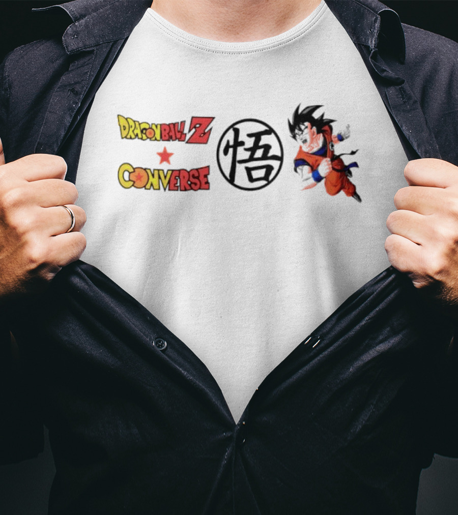 Dragon Ball Z Goku Converse Kanji Orange T-Shirt