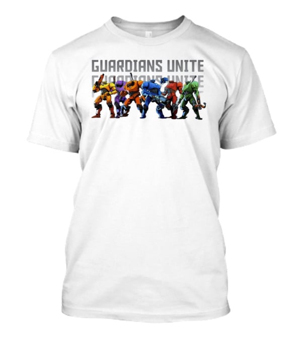 Guardians Unite Mecha Robot Squad T-Shirt