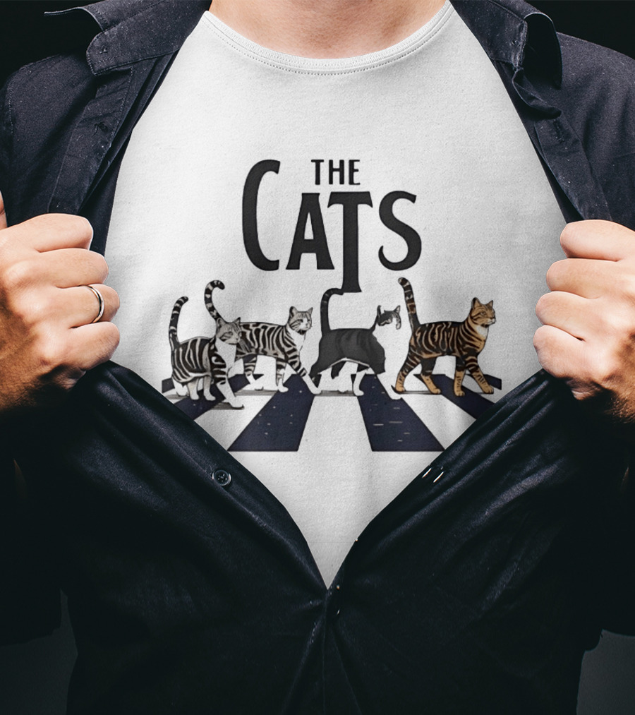 The Cats Abbey Road Crossing For Cat Lovers T-Shirt