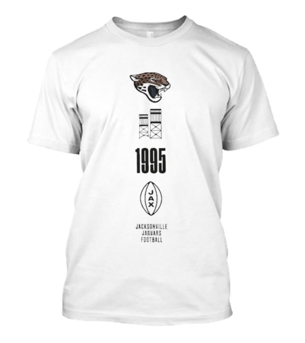 Jacksonville Jaguars 1995 Football Team Logo Inaugural Season T-Shirt