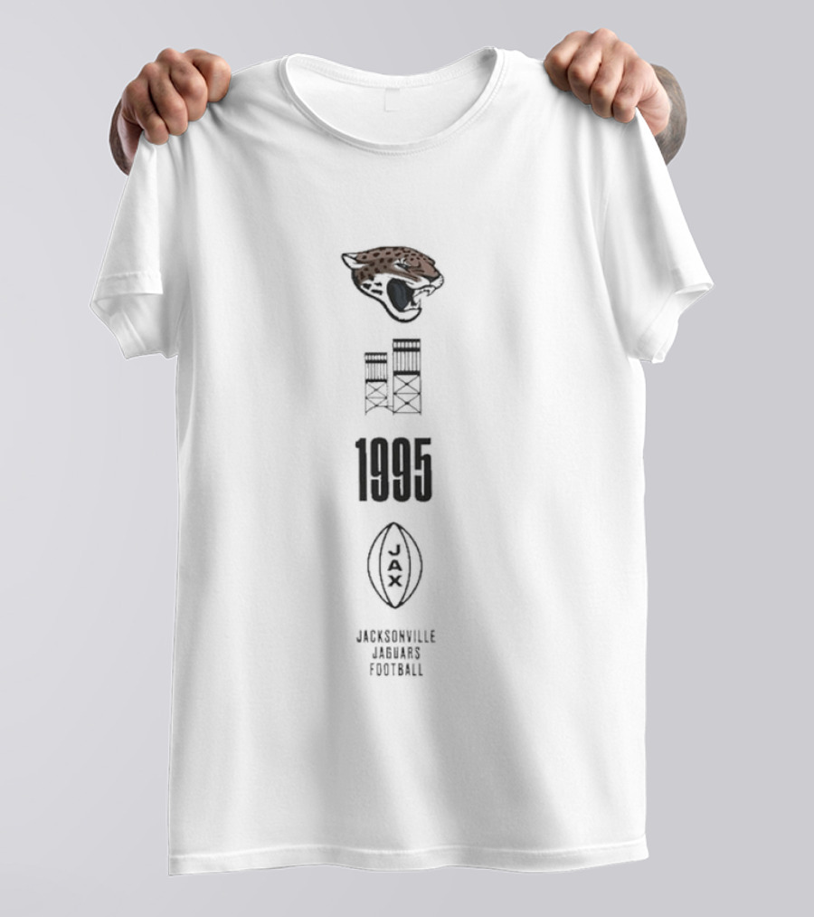 Jacksonville Jaguars 1995 Football Team Logo Inaugural Season T-Shirt