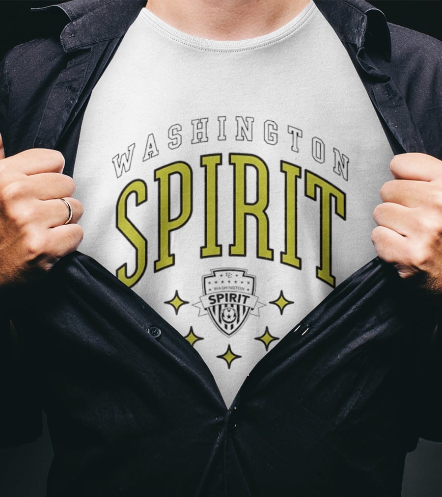 Washington Spirit Varsity Crest Stars Soccer T-Shirt