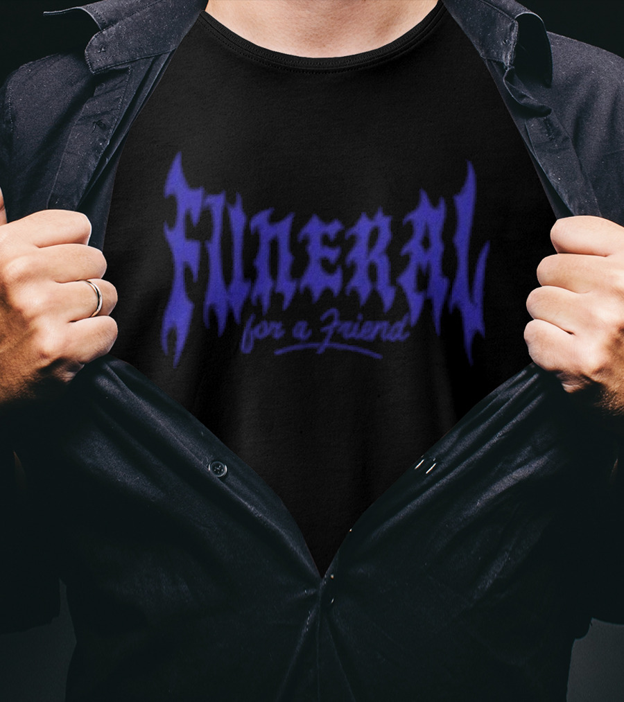 Funeral For A Friend Store Streetcar Title Gothic Blue T-Shirt