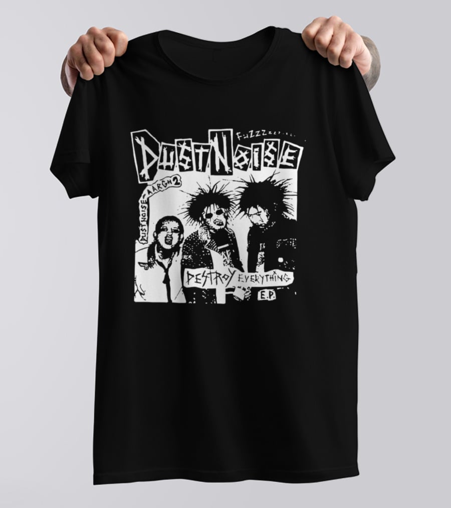 Fuzzz Dustnoise Aargh 2 Destroy Everything EP Punk Rock T-Shirt