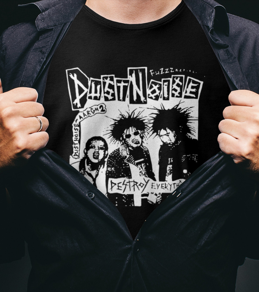 Fuzzz Dustnoise Aargh 2 Destroy Everything EP Punk Rock T-Shirt