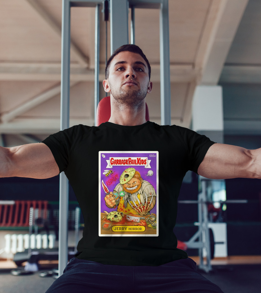 Garbage Pail Kids 666a Jerry Horror Redrum Trading Card T-Shirt
