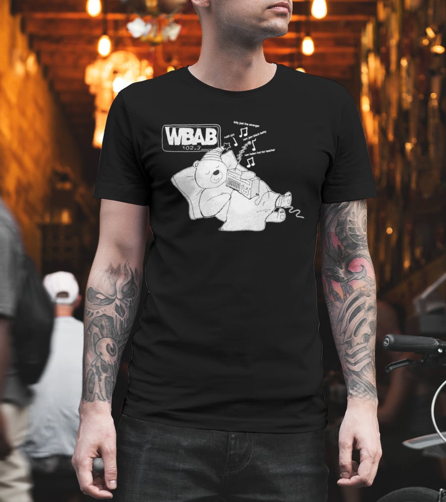 WBAB 102.3 Sleeping Bear Music Notes Radio Billy Joel The Stranger Rush YYZ T-Shirt