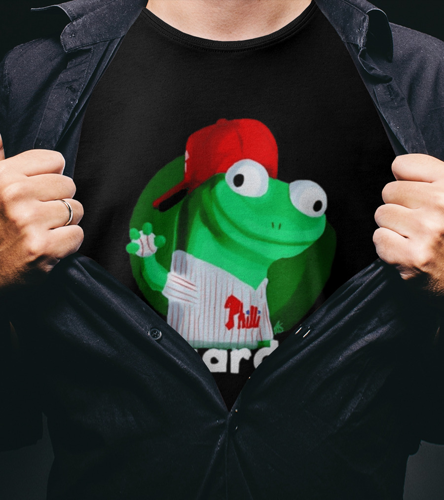 Lizardo Philadelphia Phillies Baseball Philli Red Cap Cartoon T-Shirt