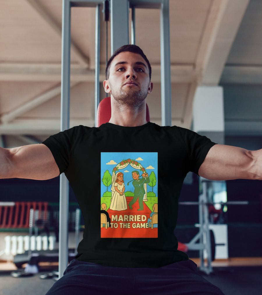 Married To The Game Groom Golfing At Wedding T-Shirt