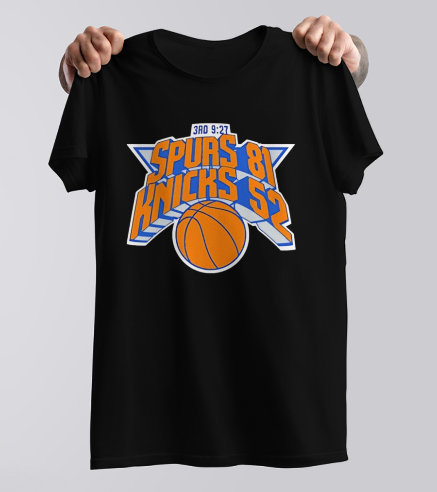 3rd Quarter 9:27 Spurs 81 Knicks 52 T-Shirt