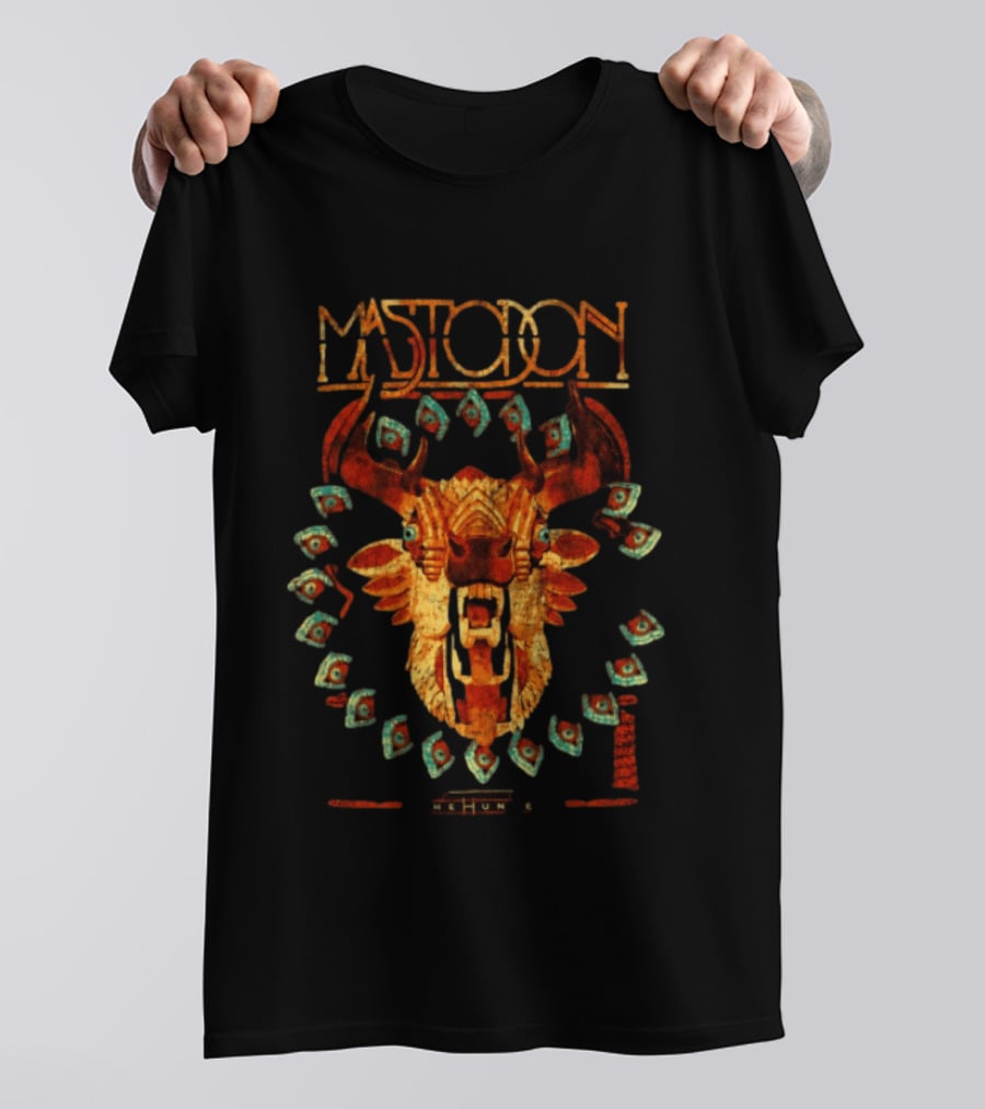 Mastodon Special Bull Skull With Floating Eyes T-Shirt