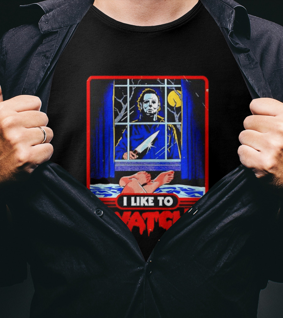 Michael Myers Halloween I Like To Window Scene T-Shirt