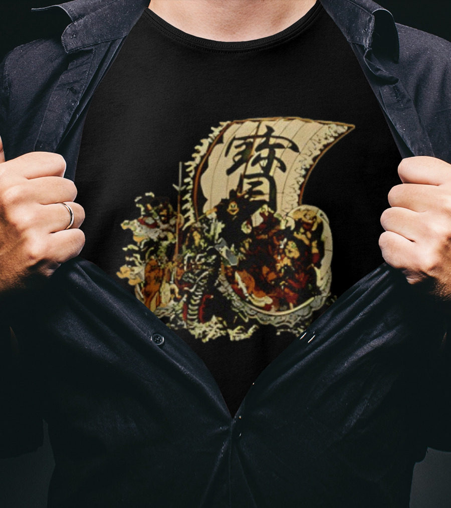 Seven Lucky Gods Japanese Shichi Fukujin Takarabune Treasure Ship T-Shirt