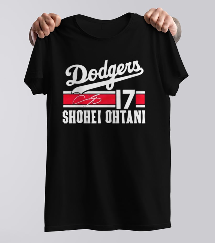 Dodgers Shohei Ohtani 17 Signature T-Shirt