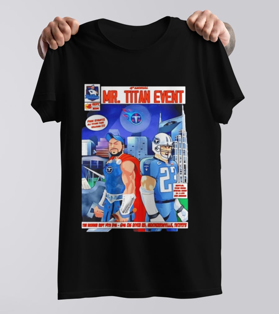 6th Annual Mr. Titan Event Sept 14 One 125 River Rd Hendersonville Tennessee T-Shirt