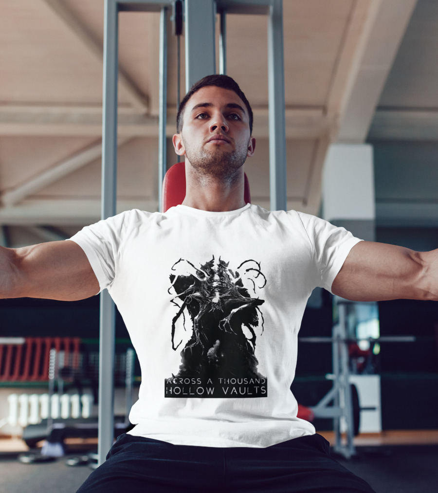 Across A Thousand Hollow Vaults Dark Fantasy Creature Horror Mythical Entity T-Shirt