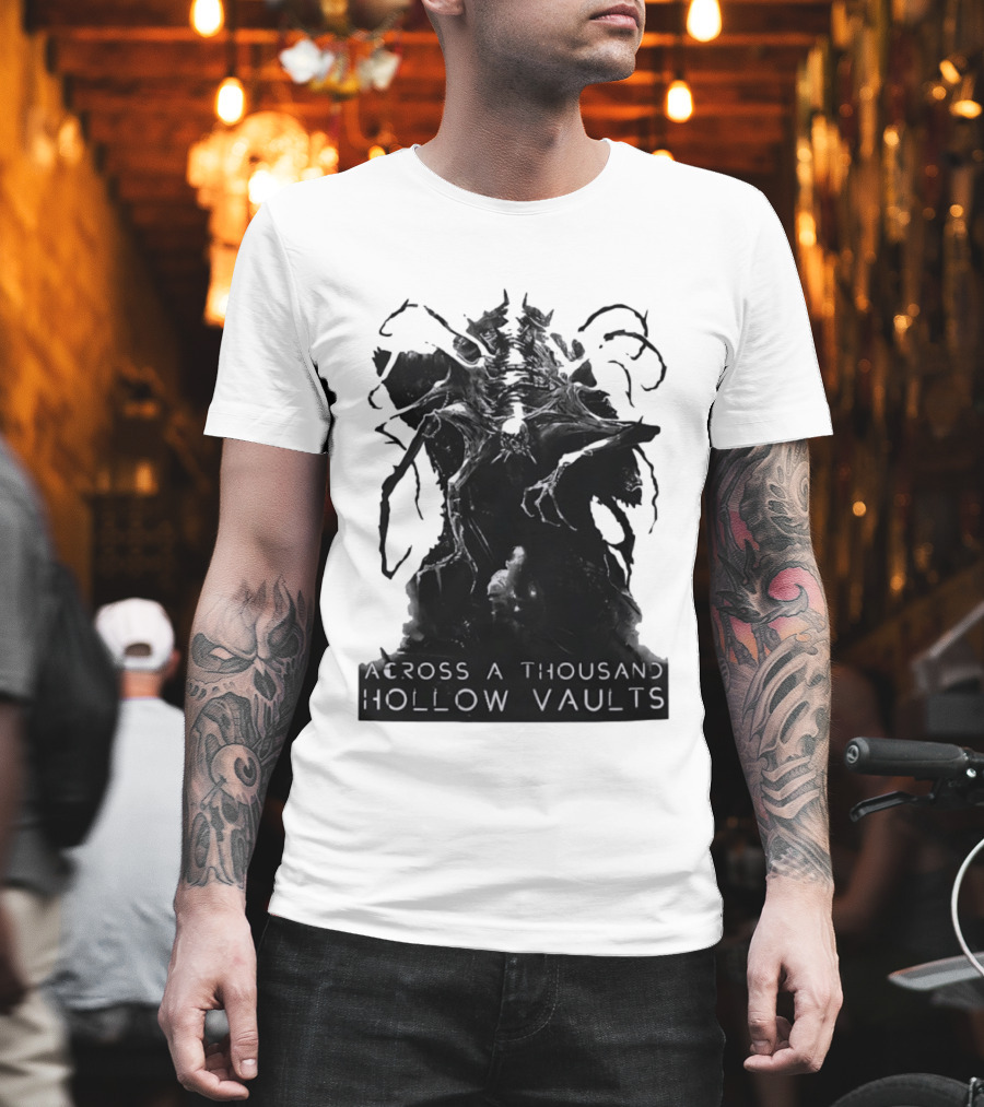 Across A Thousand Hollow Vaults Dark Fantasy Creature Horror Mythical Entity T-Shirt
