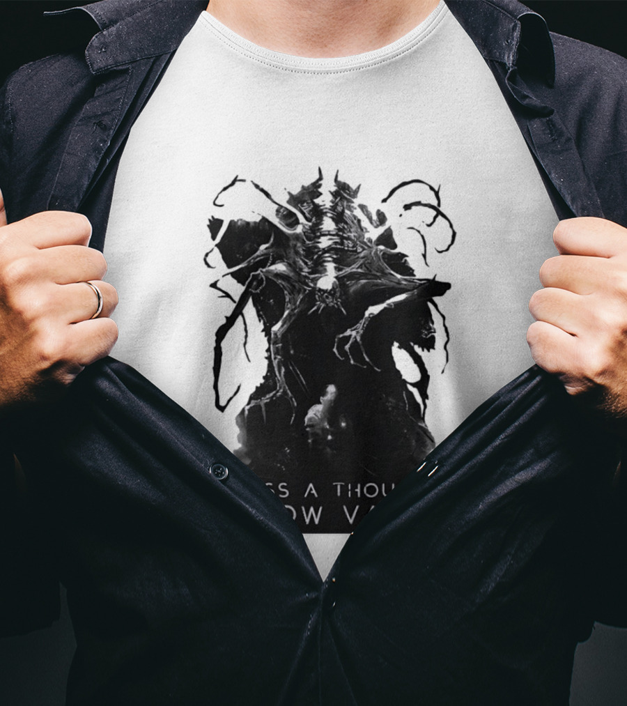 Across A Thousand Hollow Vaults Dark Fantasy Creature Horror Mythical Entity T-Shirt
